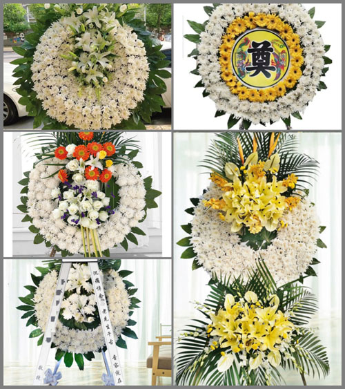 四川成都青白江区人和乡壁山村花圈速递